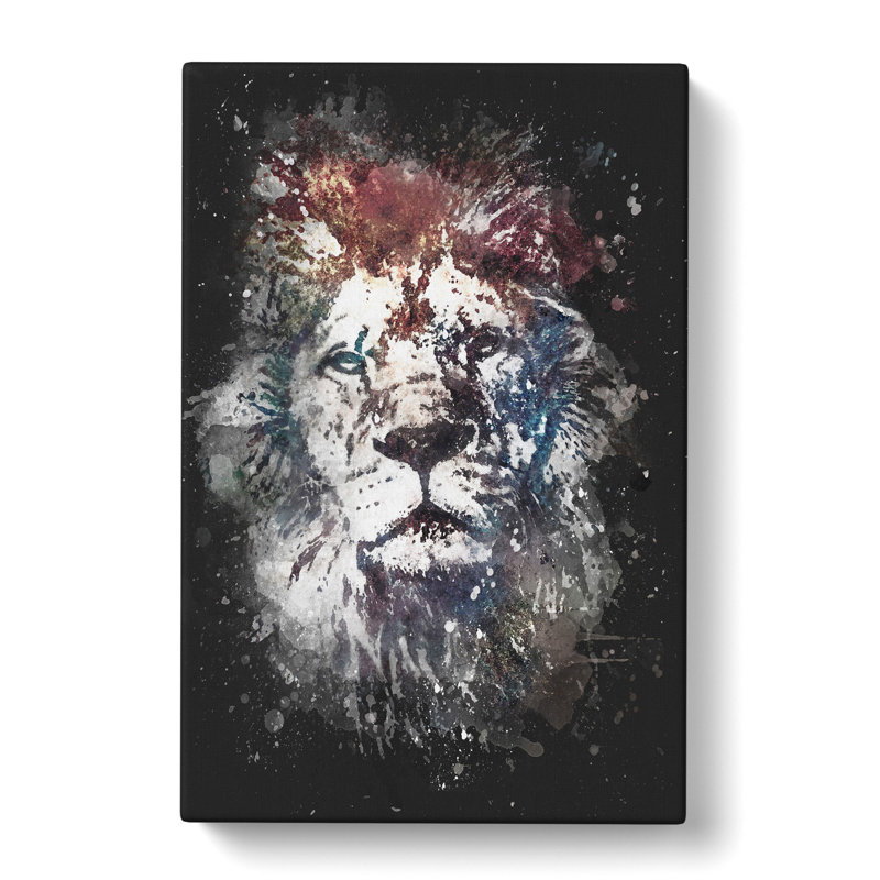 Lion Abstract - Wrapped Canvas Painting, 60cm H x 40cm W x 3cm D