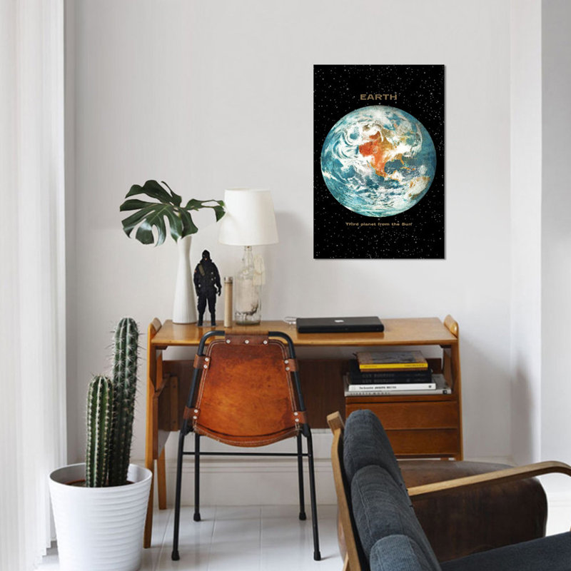 «Earth II» par Terry Fan - impression sur toile tendue, H 18 po x l 12 po x P 1,5 po, Toile tendue, Pas de tapis