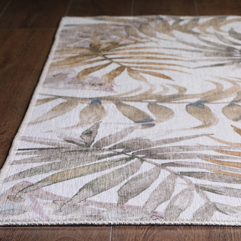 Luxueux tapis lavable à la machine, 100% polyester, 7,5 x 10,8 pieds | Hauteur des poils: 0,2 po, 1850 g / m² | Dessus en polyester recyclé, facile d'entretien, parfait pour le salon et la chambre à coucher, conception douce et durable