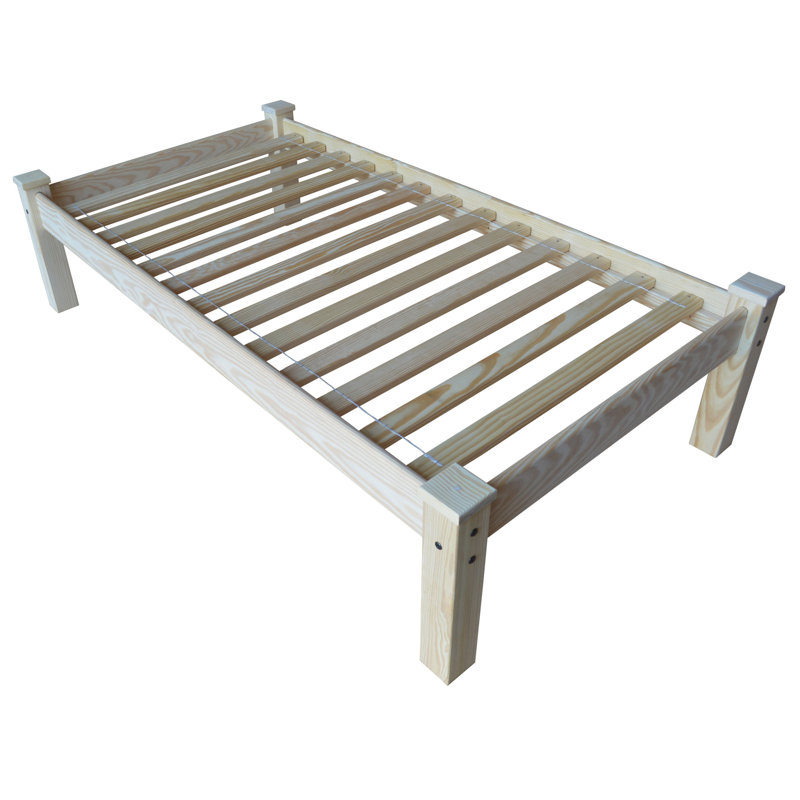 Natural Solid Wood Twin Bed Frame