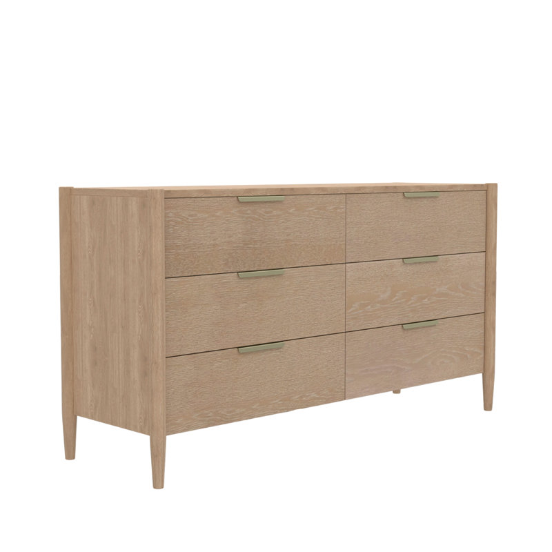 Commode 6 tiroirs Reece, Naturel