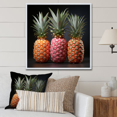 Pastel Coloured Pineapple Delight II - Ananas, art mural