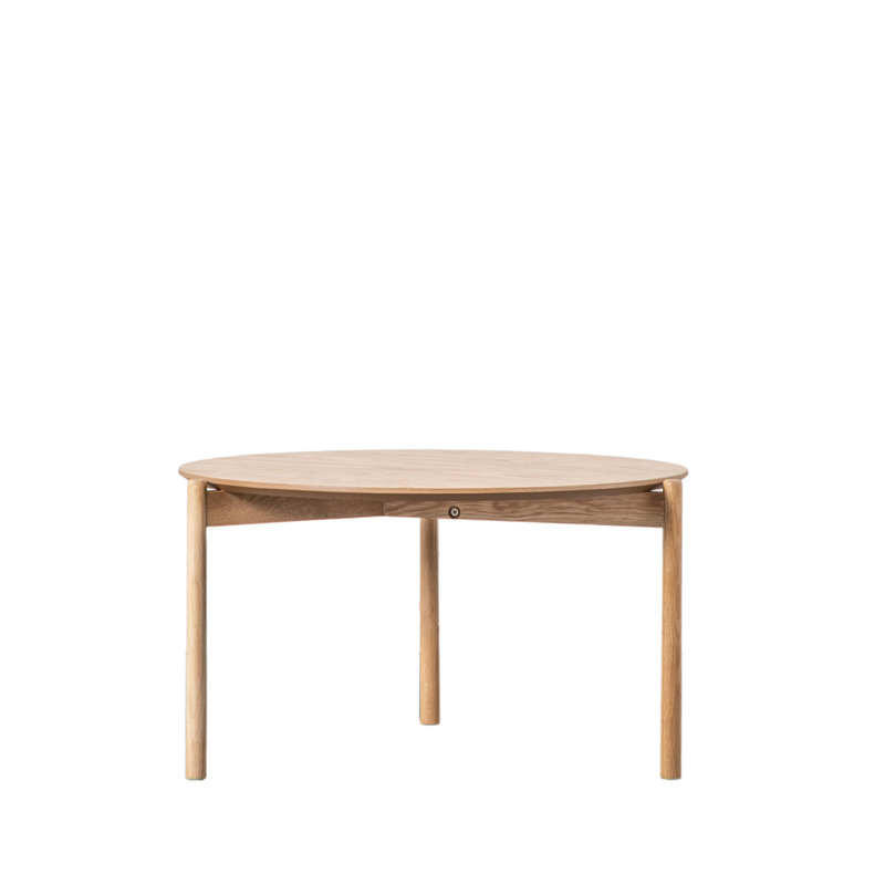 Burley Three Leg Coffee Table, Light Wood