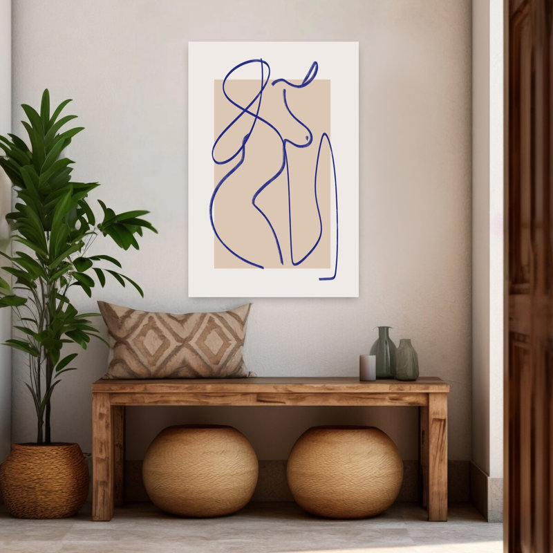 Art contemporain, art moderne abstrait, H 48 po x l 32 po