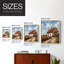 LANDSCAPES Series CIV, reproduction encadrée - bois massif-396039042