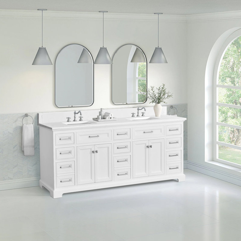 84 inch Free-standing Double Bathroom Vanity