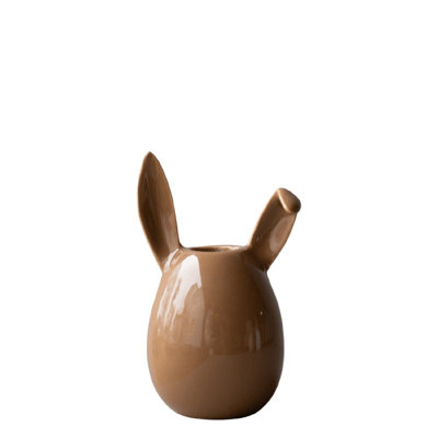 Porte-bougie lapin - Nougat brillant