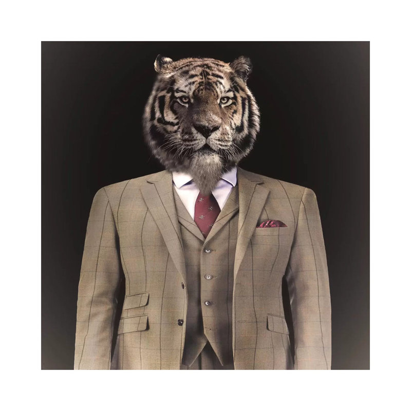 The Gent - Print on Canvas, Wrapped Canvas, 66.04 cm H x 66.04 cm W x 1.91 cm D