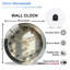 Horloge murale minimaliste pour la maison ou le bureau - horloge murale moderne en verre 12 po