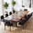 Leather Office Reception Chairs Set with Padded Armrests, Metal Frame for Home