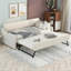 Lit de jour simple avec couchette et fonction de charge - beige