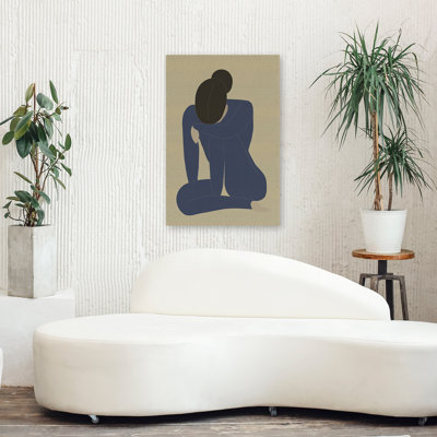 Femme en pensée - Art figuratif