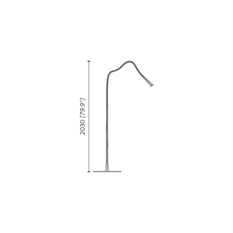 Flexiled 79.9" Arched Floor Lamp, Ivory