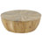 Brown Mango Wood Handmade Round Living Room Coffee Table, 36" x 36" x 13"
