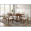 Chaises courbées de style Mid-Century brun chaud 2 pièces avec dossier rembourré pour un repas confortable