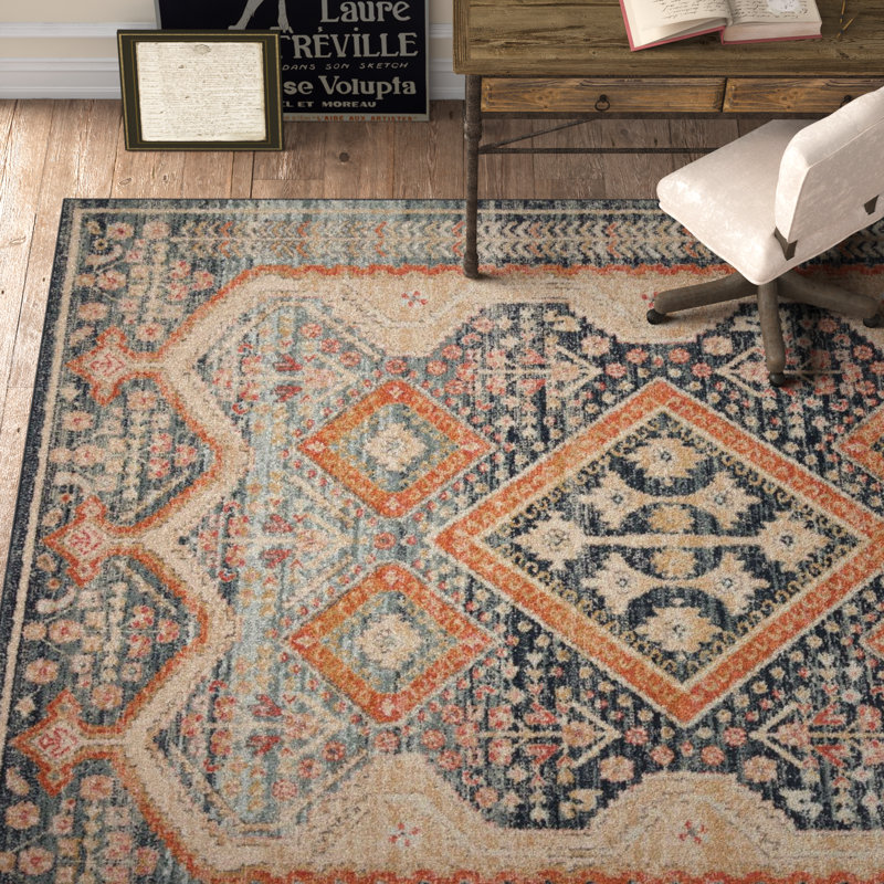 Tapis bleu Avan, Rectangle 7 pi 10 po x 10 pi