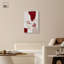 "Impasto Red I", impression murale encadrée par Art Remedy, cadre argenté, 24 x 36-470375415-470375418