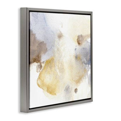 Subtle Cloudy Abstract Floater Canvas Wall Art by M. Gloria Hunter