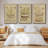 " Antique Ship Plan I " 3 - Pieces-97760205-97760209