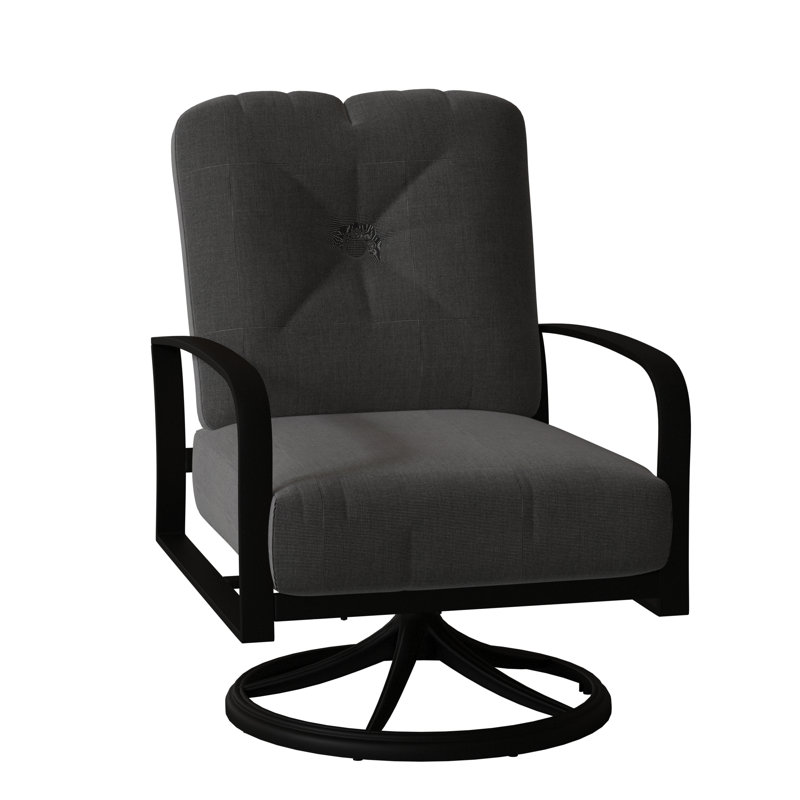 Fremont Outdoor Rocker Chair, Textured Black, Canvas Spa Sunbrella® Canvas