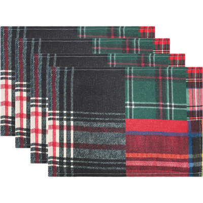 Joston Linen Plaid Rectangle Placemat