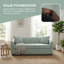 Canapé 3 places moderne en chenille moelleuse avec coussins décoratifs, 75,78 po-129023743