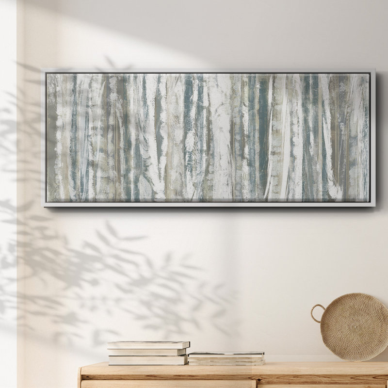 Treeline Strata I- Framed Canvas