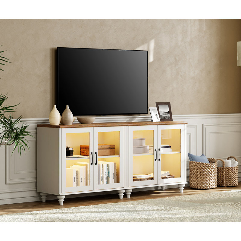 Crédence de rangement l 67,7 po Nayana, White