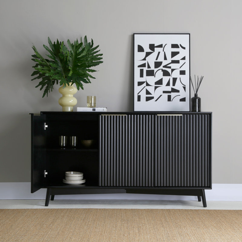138.5cm Sideboard, Black