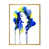 Toile avec cadre flottant or
