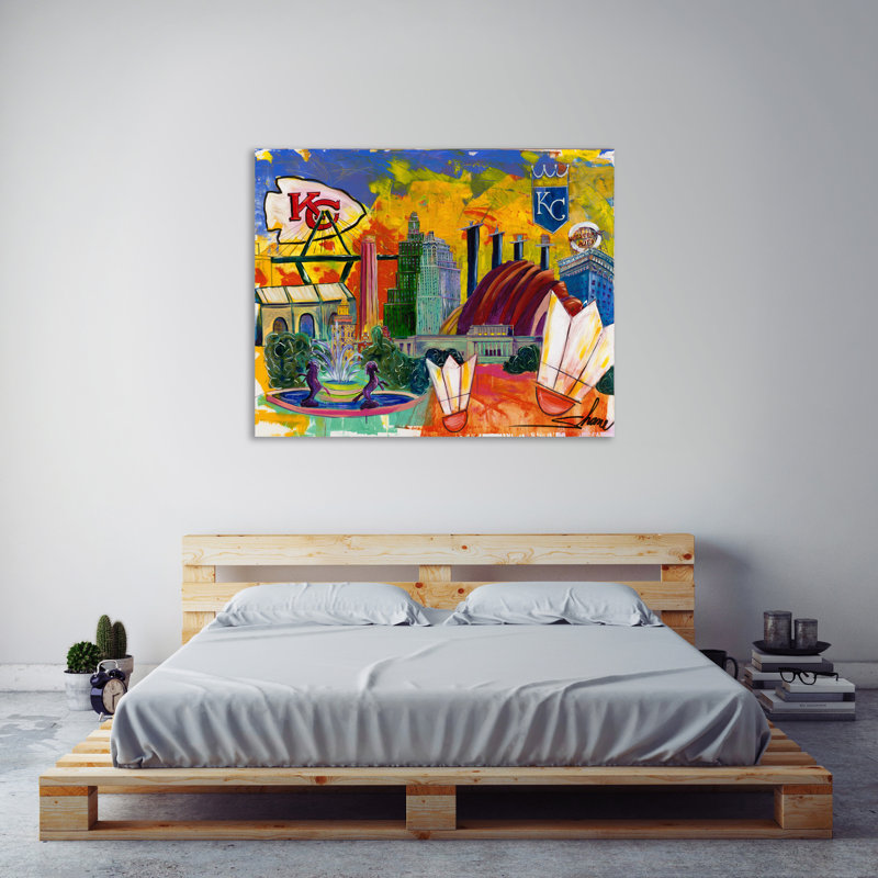 «KC Collage» par Shane Miller - impression sur toile tendue, H 12 po x l 15 po x P 1,5 po