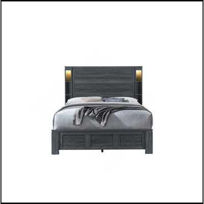 DARK GREY BED