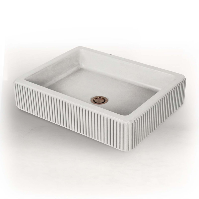 Newterra 17.38 in. L Bathroom Sink, Sand