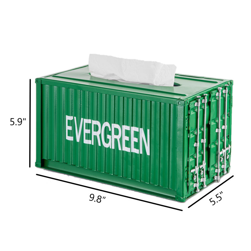 Shipping Container Tissue Box Cover