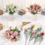 10 pièces de fleurs artificielles, fleurs de cerisier, flocons de neige, décoration intérieure-907514822