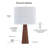 Huckston Solid Wood Table Lamp