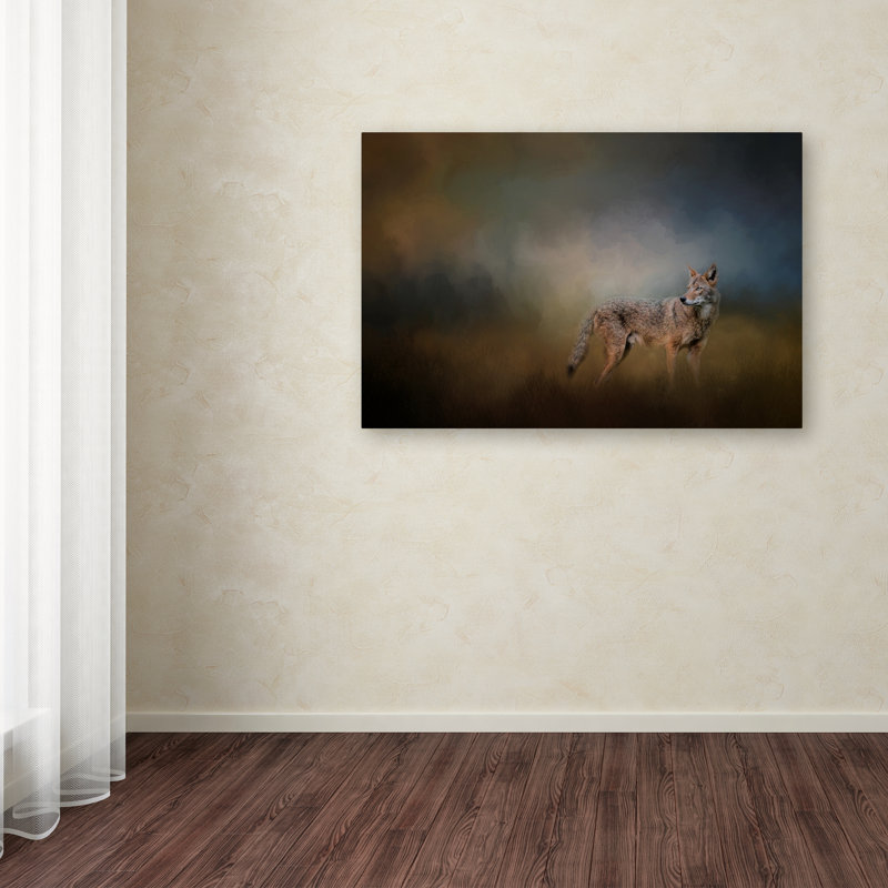 «Coyote at Shiloh» de Vidur, impression sur toile tendue, H 22 po x l 32 po