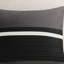 Édredon 7 pièces pour très grand lit - Faux suède noir avec jupe de lit moelleuse lavable à la machine