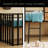 Metal Twin Size Loft Bed With Roof, Window, Guardrail-43097042