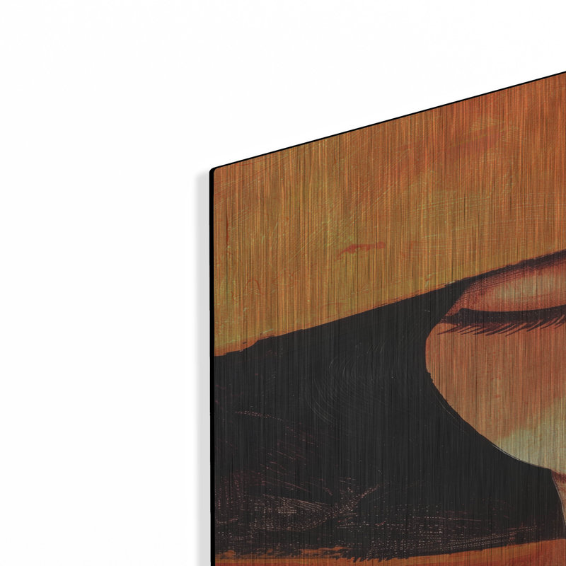 Art mural en métal Latitude Run® «Lady In Orange» par Svetlana Aleynikova, H 36 po x l 24 po