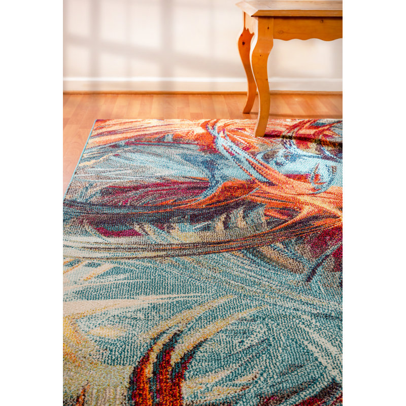 Darlene Abstract Indoor Rug, Rectangle 5'3" x 7'7"