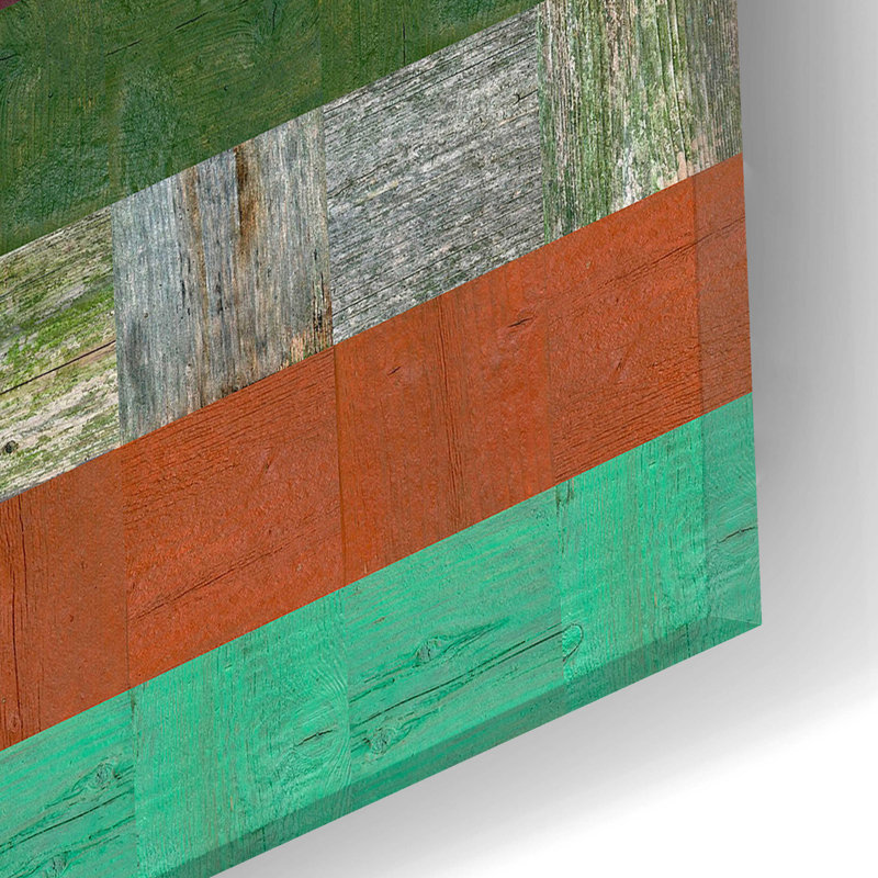 «Wooden Abstract VIII» par Michelle Calkins, H 12 po x l 24 po