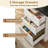 59'' Fluted Executive L Shaped Desk, Computer Corner Desks With Power Outlets-1884675256
