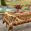 Nappe d'automne récolte citrouille et feuille d'érable, décor de mandala d'automne, housse de table à manger de l'Action de grâce rétro, décor de cuisine de ferme rustique-350158165