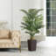 Adcock UV Resistant Artificial Palm Tree, Faux Palm Tree with Decorative Base for Indoor Outdoor-200411184-200411213