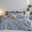 Ensemble de housse de couette MooMee 100% sergé de coton délavé très doux-107383171-115279052
