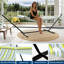 Heavy Duty Double Hammock with Stand for 2 Persons, 450 lbs Capacity, Cotton Rope Bed, Pillow,  Easy Assembly, Outdoor Indoor, Backyard, Patio, Poolside-247016859
