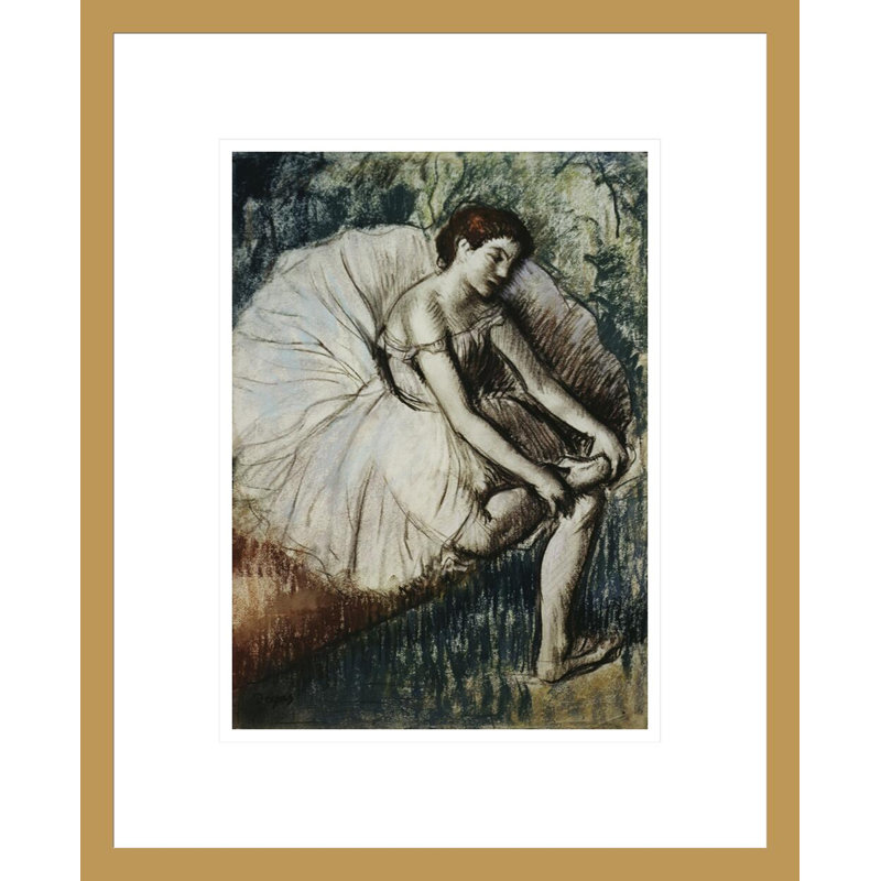 «Tired Dancer» par Edgar Degas, impression giclée sur cadre, H 16,75 po x l 13,66 po