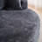 54" Black Chenille Swivel Round Pillow Back Sofa, Modern Comfortable Lounge Chair-1621068485