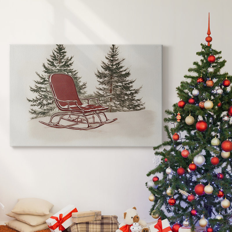 Art des Fêtes de Noël - Toile tendue avec châssis - Série 3-CXL, H 12 po x l 18 po